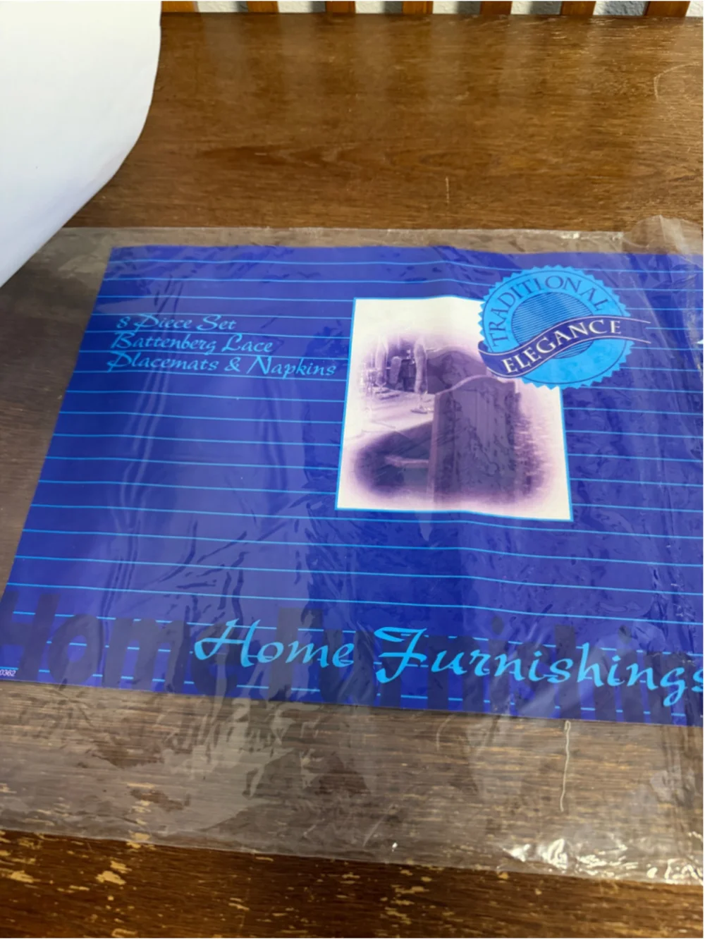 Vintage Battenberg Lace Placemats Napkins Set 8 Pc White Cotton NOS Sealed Tradi